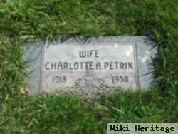 Charlotte A. Riedel Petrik