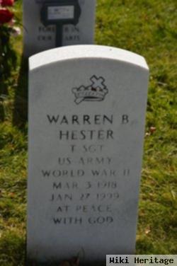 Warren B Hester