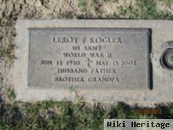 Leroy F Kogler