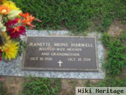 Jeanette Meins Harwell