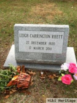 Dr Leigh Carrington Rhett, Sr