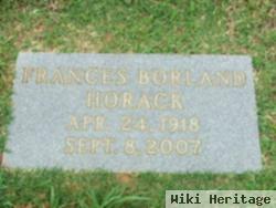 Frances Borland Horack