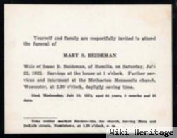 Mary Swartz Beideman