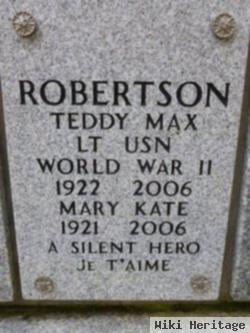 Ted M "teddy" Robertson