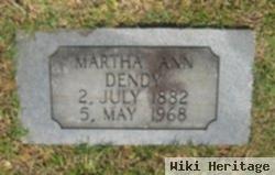 Martha Ann "mattie" Dendy Lyles