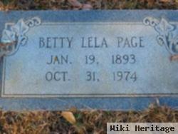 Betty Lela Sullivan Page