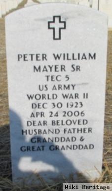 Sgt Peter William Mayer, Sr