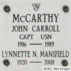 Capt John Carroll Mccarthy