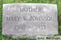 Mary W Johnson