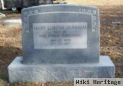 Mary Lorena Dunham Greening