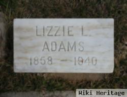 Elizabeth L "lizzie" Rogers Adams