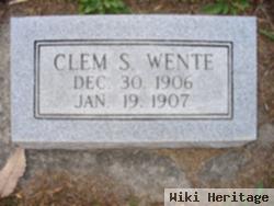 Clem S Wente