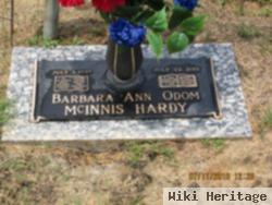 Barbara Ann Odom Mcinnis Hardy