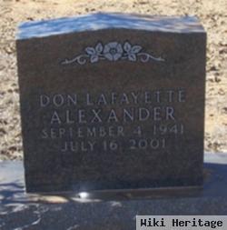 Don Lafayette Alexander