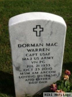 Dr Dorman Mac Warren