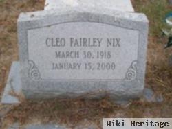 Cleo Eunice Fairley Nix