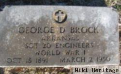 George D Brock