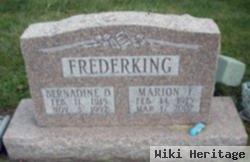 Marion I Frederking