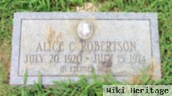 Alice C Robertson