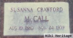 Susanna "sudie" Crawford Mccall