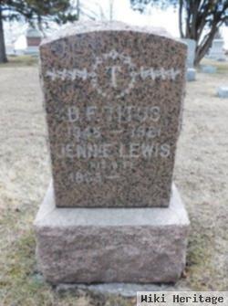 Elizabeth Jane "jennie" Lewis Titus