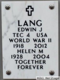 Edwin John "ed" Lang