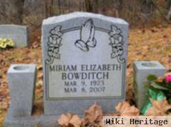 Miriam Elizabeth Bowditch