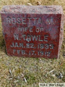 Rosetta M Towle