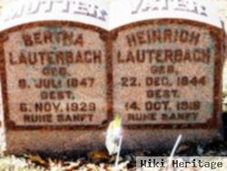 Bertha Radanke Lauterbach