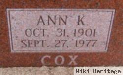 Ann K. Cox Klopp