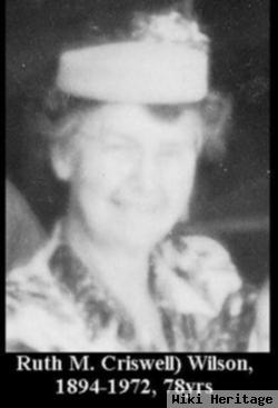 Ruth M Criswell Wilson