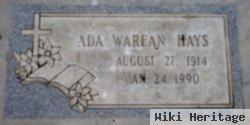 Ada Worean "rean" Morton Hays