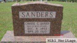 Caroline Grace "carrie" Sharp Sanders