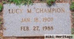 Lucy M Champion