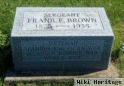 Sgt Frank Brown