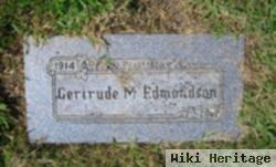 Gertrude M Edmondson