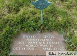 Sgt David F Love