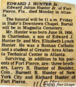 Edward Julian Hunter, Jr