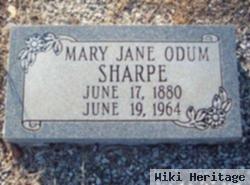 Mary Jane Odom Sharpe