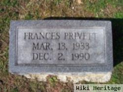 Frances Gladys Manues Privett