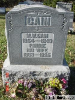 Fannie M Whitley Cain