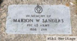 Pfc Marion W. Sanders