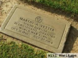 Lieut Martin A Vetter