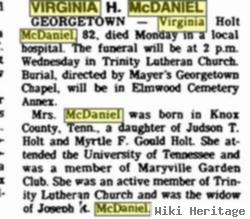 Virginia Holt Mcdaniel