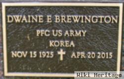 Pfc Dwaine Everett Brewington