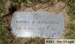 Rhoda E Jefferson