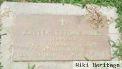 Walter Elton Miles