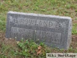 Elmer R Rowland