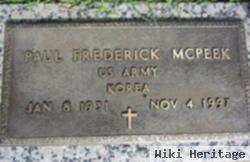 Paul Frederick Mcpeek