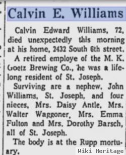 Calvin Edward Williams